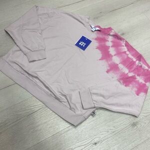 JoyLab Pink Tie-Dye Long Sleeve Tee